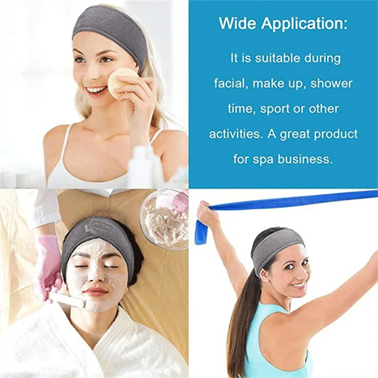 Spa Facial Headband Make Up Shower Wrap