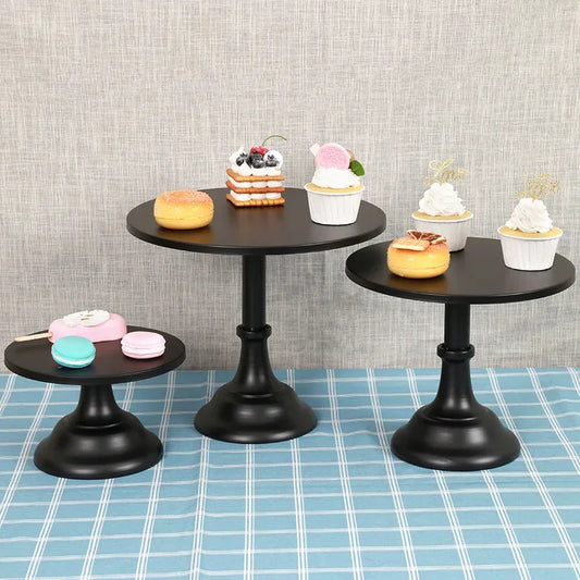 Wrought Iron Cake Stand Home Party Dessert Display Stand Wedding Decoration Birthday Cake Tray Afternoon Tea Fruit Dessert Tray