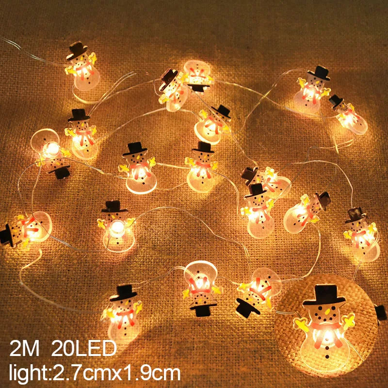 Snowflake LED Light Christmas Decoration — Hanging Garland