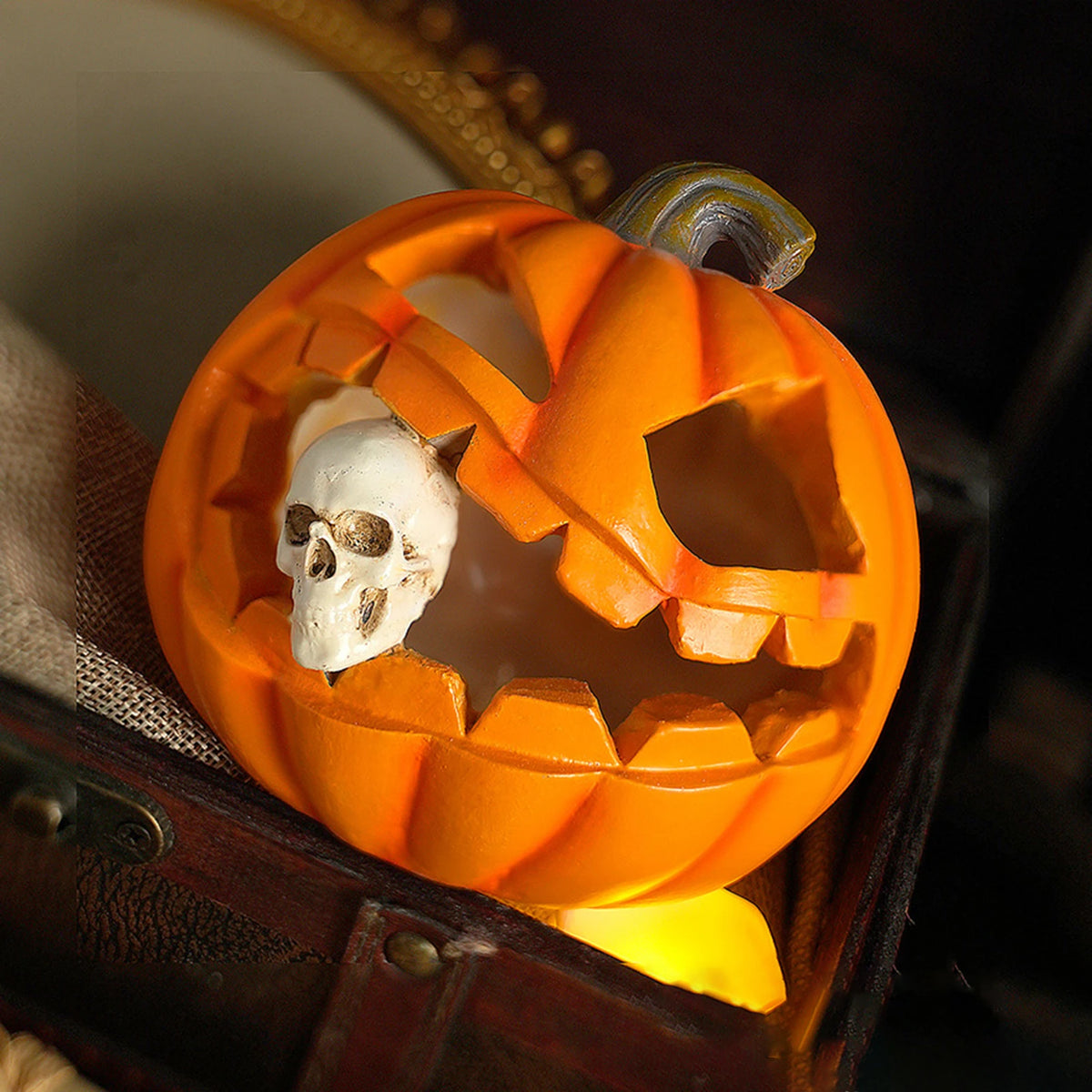 Ghost Pumpkin Lantern Decor Pumpkin