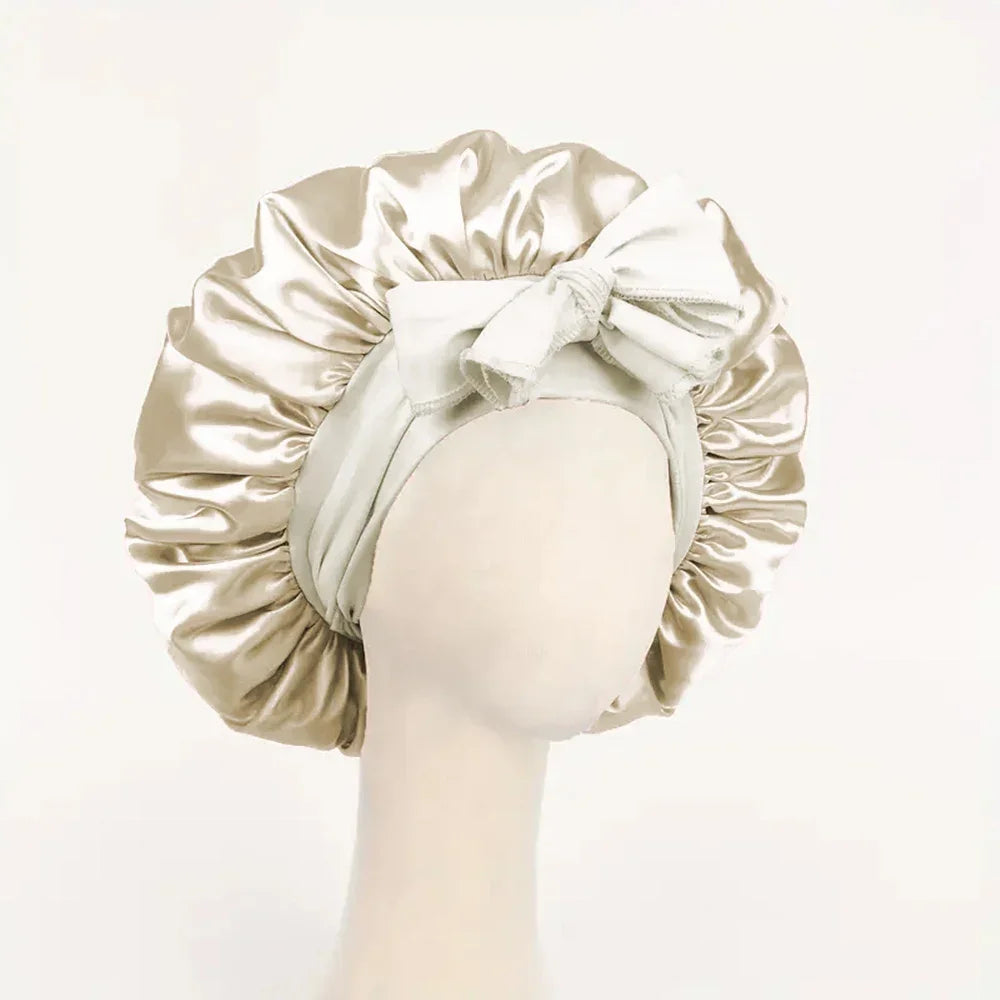 Satin Bonnet Silk Bonnet Adjustable For Sleeping