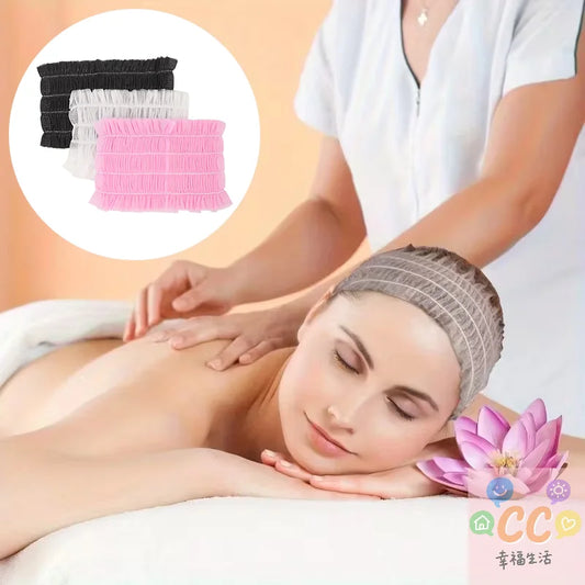 20/50/100pcs Disposable Spa Headbands Soft Non- Elastic Facial Hair Bands For Sauna