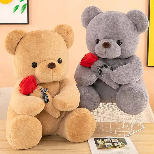 2026 Valentine's Day Roses Cute Teddy Bear Animal Plush Toys For Girls Teddy Bear Dolls Wedding Party Decors