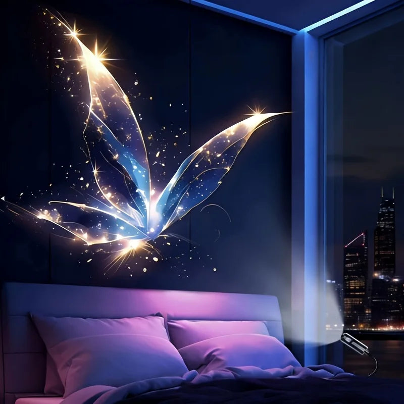 LED USB Projector Light 3/6pcs Projection Patterns