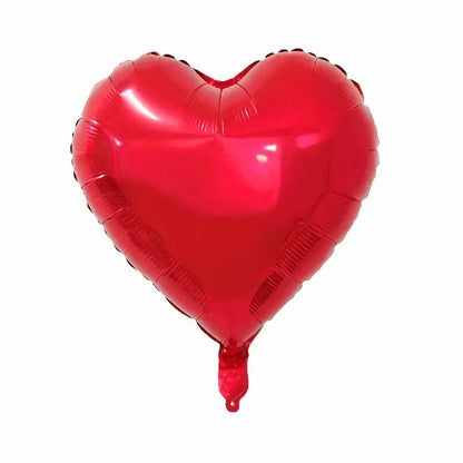 10/20/50pcs 18 inch red heart shaped aluminum foil balloons for Valentine's Day, wedding party, anniversary decoration balloons