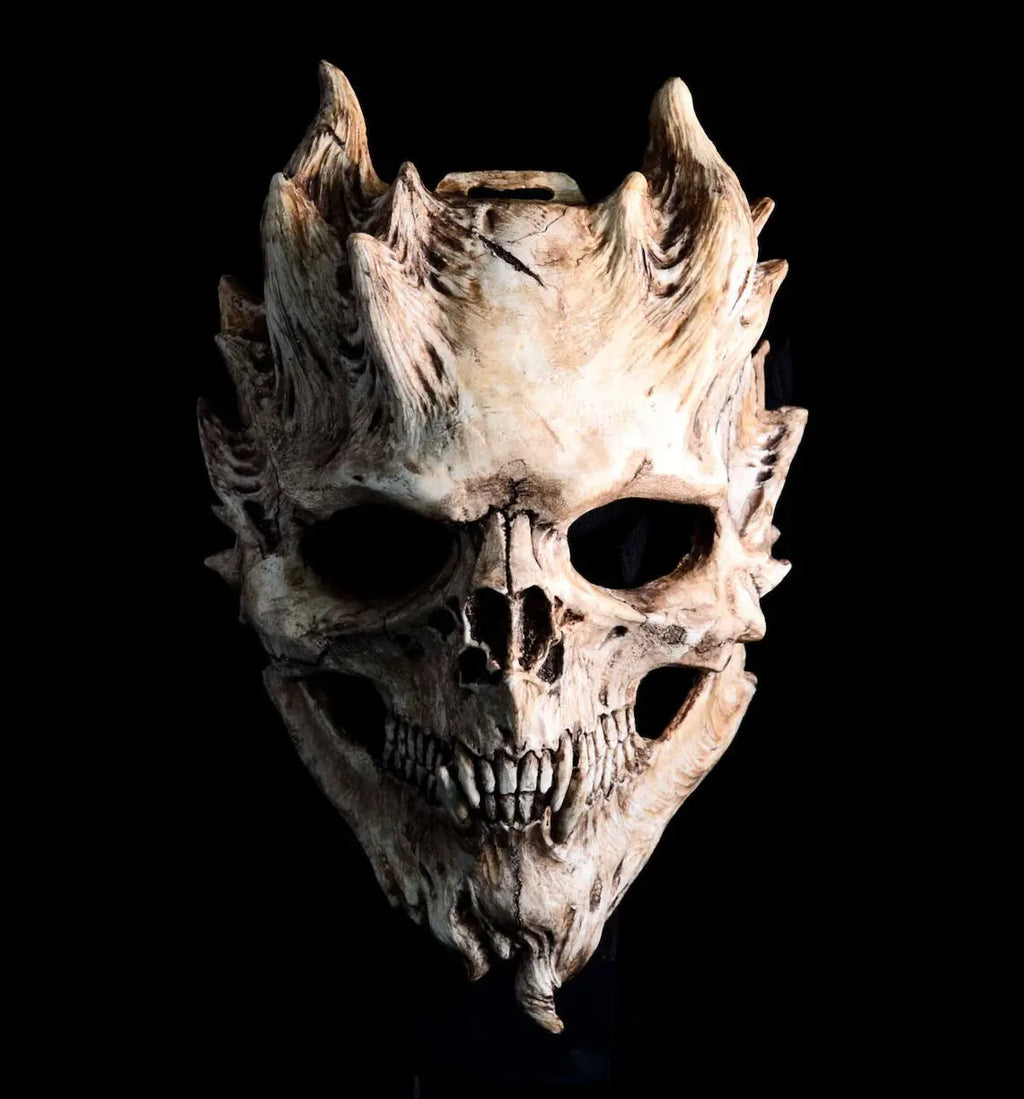 2026 Hot Sale Halloween  l Warrior Mask Death  Mask Demon Horror Halloween Mask