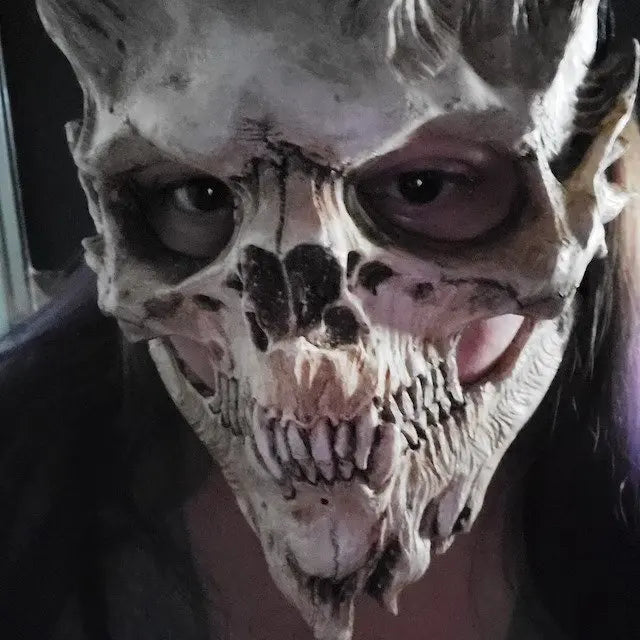 2026 Hot Sale Halloween  l Warrior Mask Death  Mask Demon Horror Halloween Mask