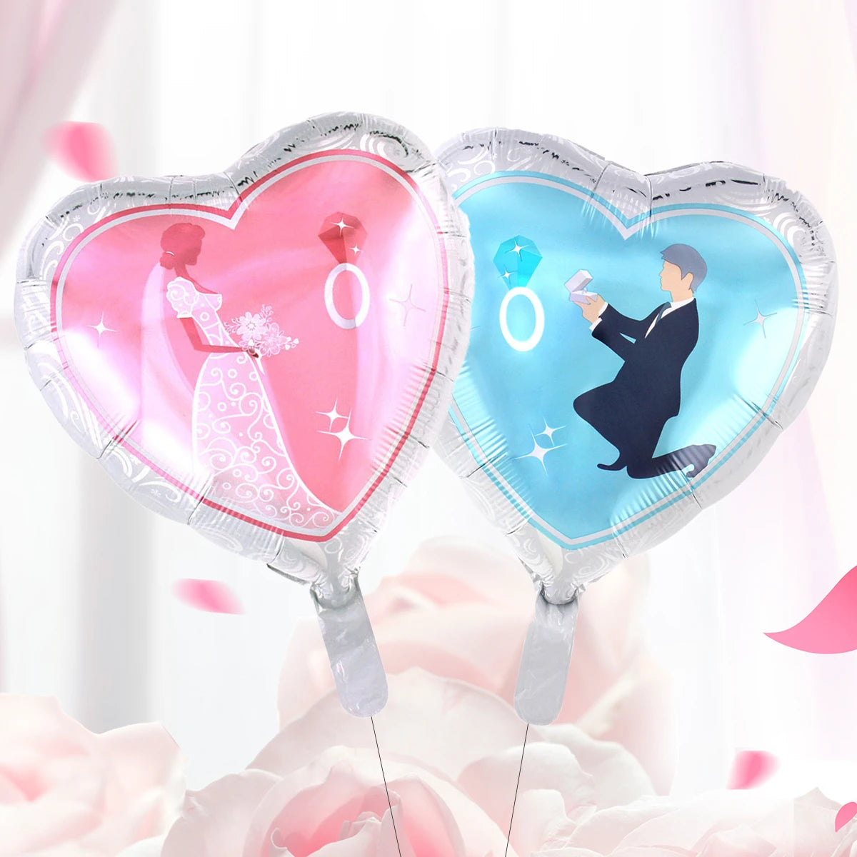 10pcs 18 Inch I LOVE You Heart Balloons Wedding Valentine's Day Decorations Marriage Propose Globos Wedding Balloon