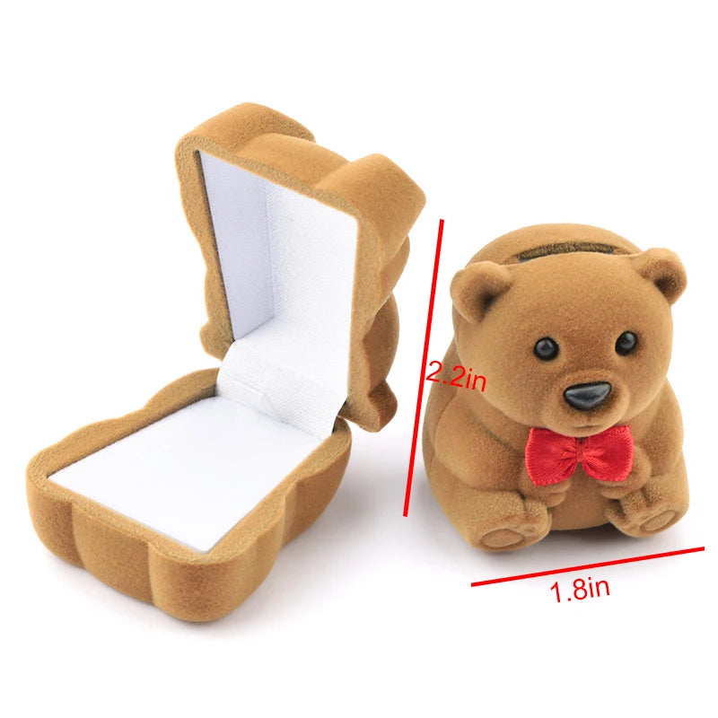 1 Piece Lovely Velvet Jewelry Box Container Wedding Ring Box for Earrings Necklace Bracelet Display Gift Box Holder 16 Styles