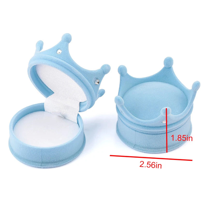 1 Piece Lovely Velvet Jewelry Box Container Wedding Ring Box for Earrings Necklace Bracelet Display Gift Box Holder 16 Styles