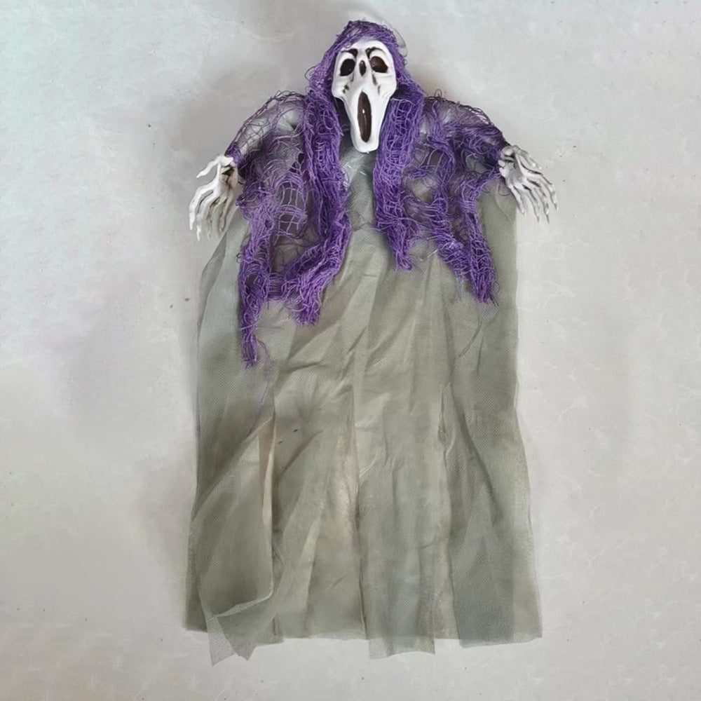 Halloween Hanging Ghost New Secret Room Haunted House Bar Decoration Props Horror Ghost Face Skull Hanging Ghost Pendant Wholesale