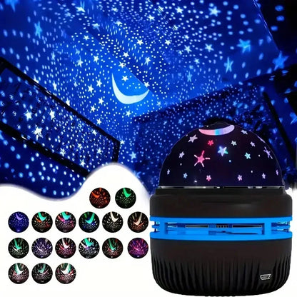 Magic Ball Stage Light — Star & Moon Night Light Projector