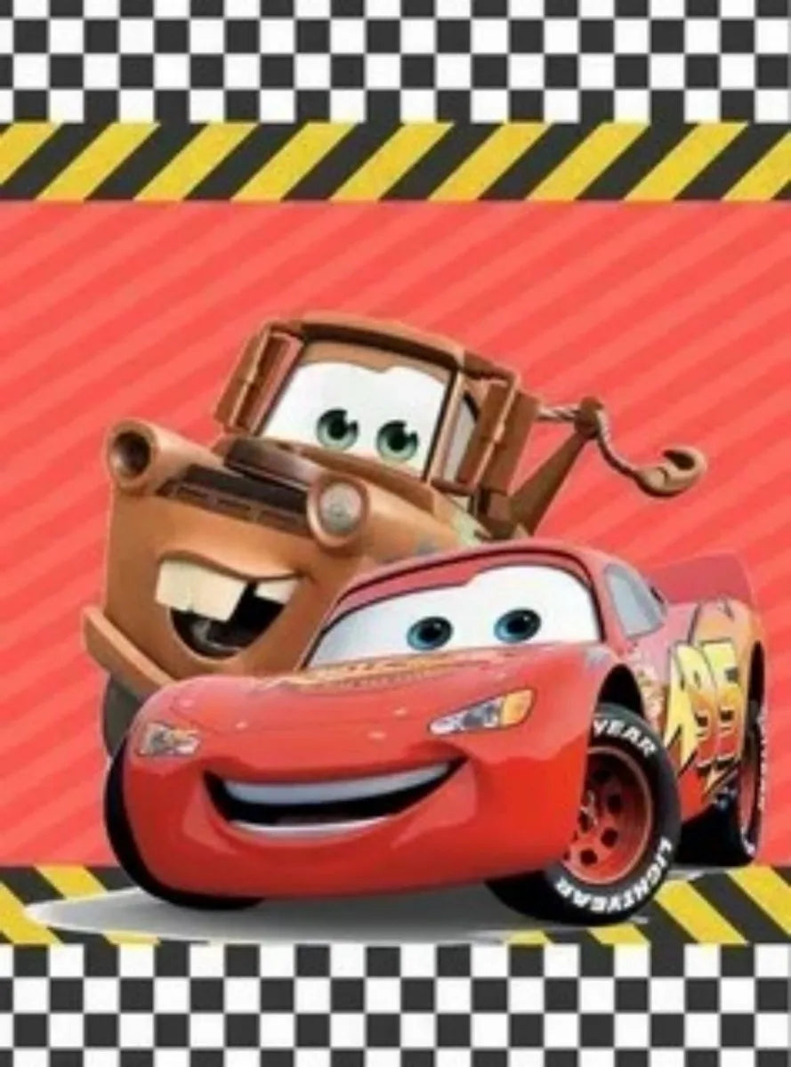 Photography Backdrop Cartoons Cars Theme For Kids Birthday Party Background Cake Table Decor Banner Can Be Customize Name