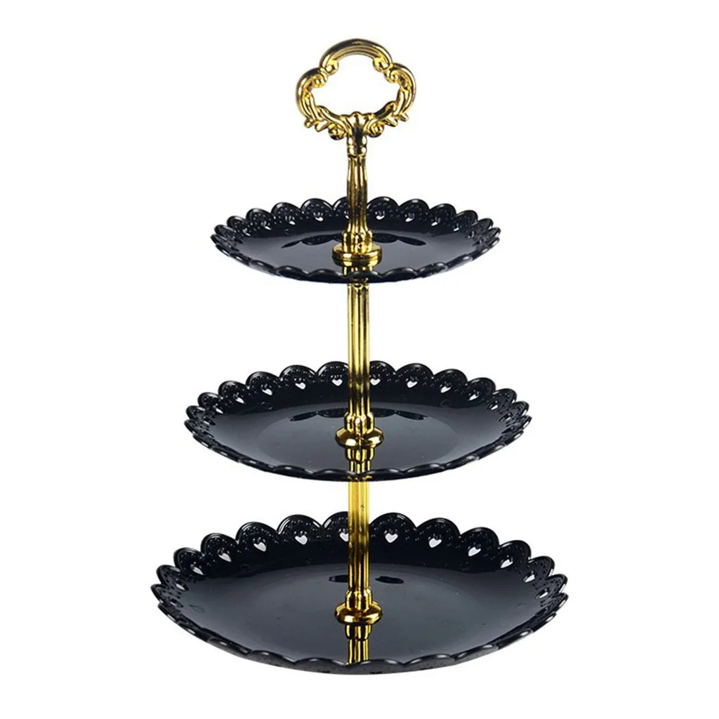 3 Layer Cake Stand Fruit Plate Tray Display Birthday Party Dessert Wedding
