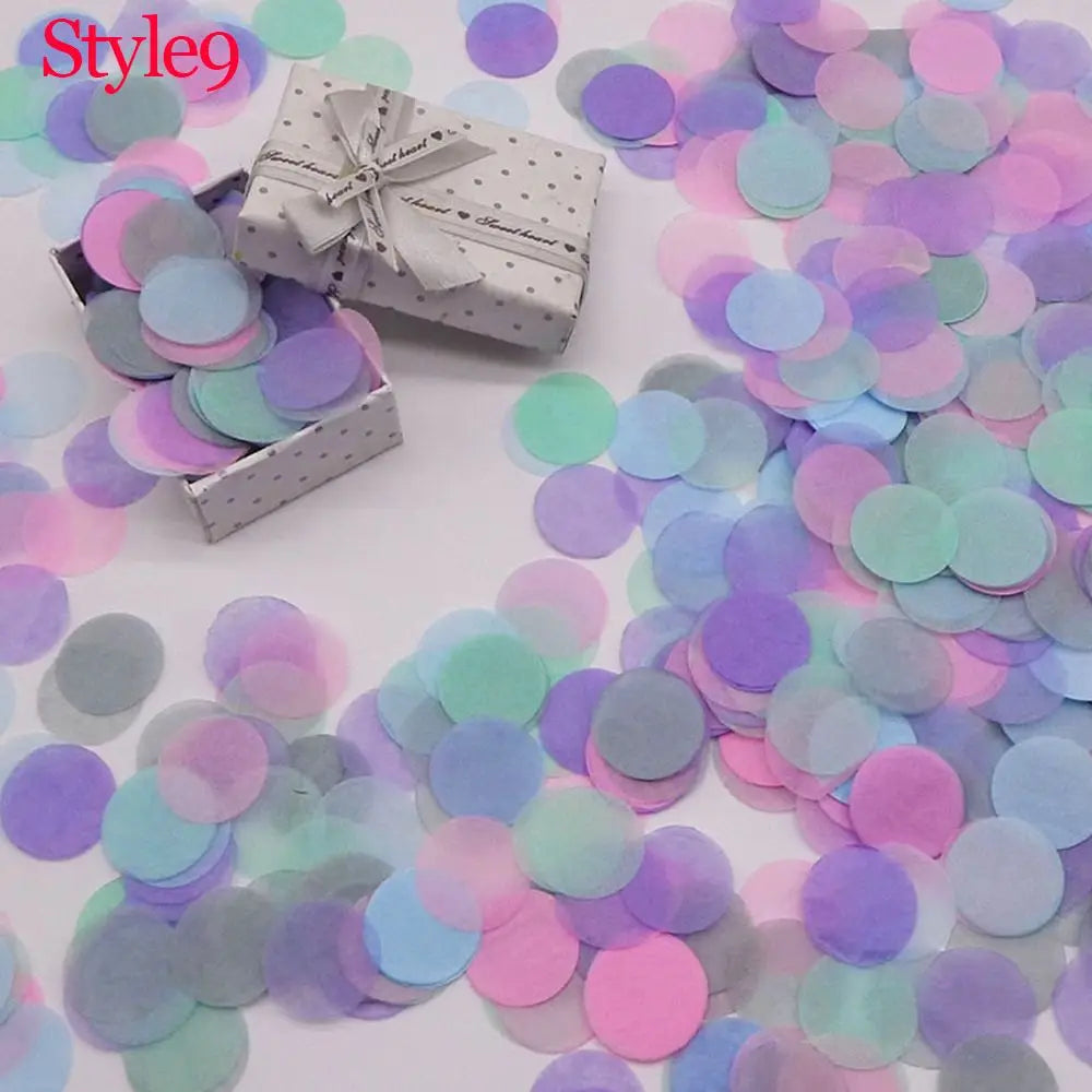 10g/bag Round Confetti Tissue Paper Pink Dots Filling Balloons Baby Shower  Birthday Party Decorations DIY Accessories