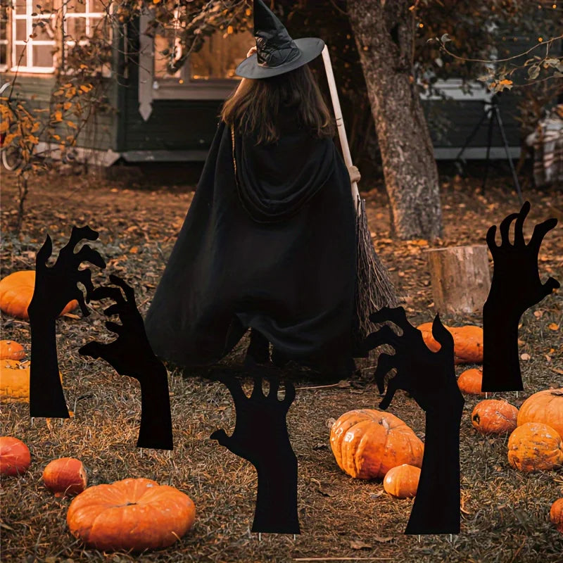 Halloween Decoration Black Hand Courtyard Outdoor Garden Lawn Stake Logo Suitable For Halloween Party Decoration Supplies Props