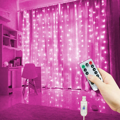 LED Curtain Light — USB Christmas String Lights