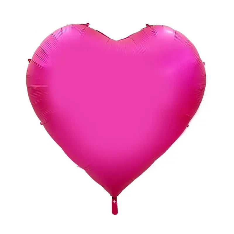Giant 63-Inch Heart Shaped Aluminum Foil Balloon for Valentine's, Birthday, Wedding, Anniversary, Engagement, Home & Party Decor