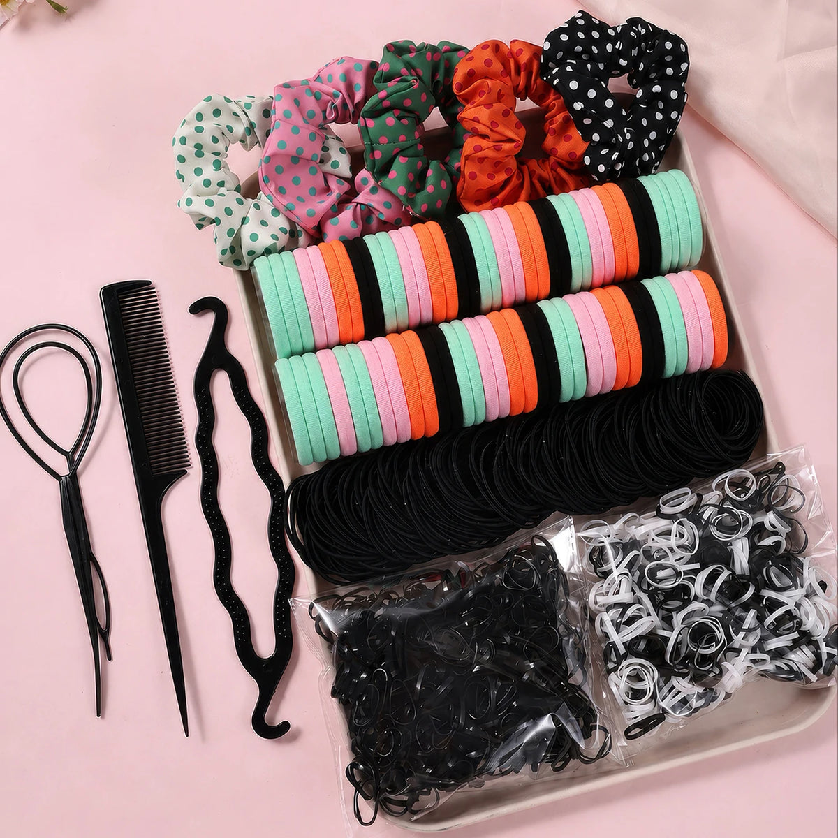 1109pcs Women Dark Hair Accessories Set