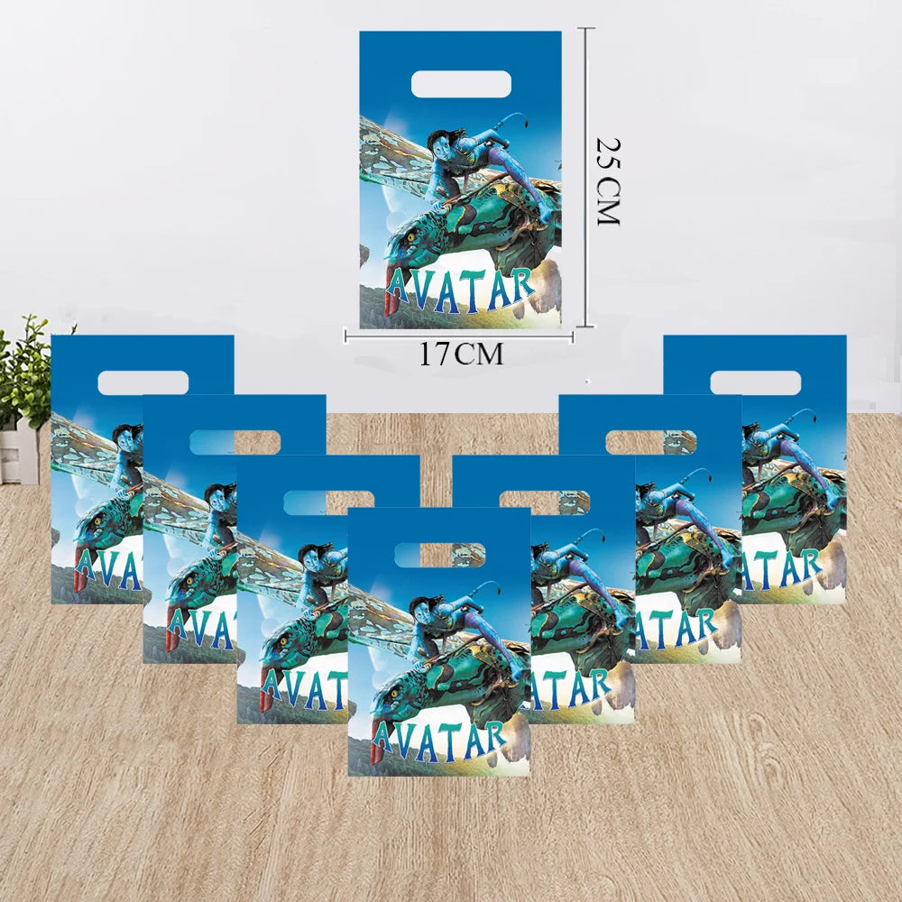 Happy Birthday Party Decor Gift Bags Science Fiction Film Avatar Thanks Gift Packing Baby Shower Party Supplies Kids Candy Box