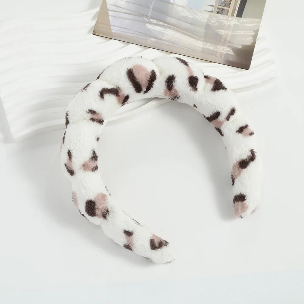 Spa Headband for Washing Face Wristband Set Sponge Makeup Headband Bubble Hairband for Women Hair Accessories