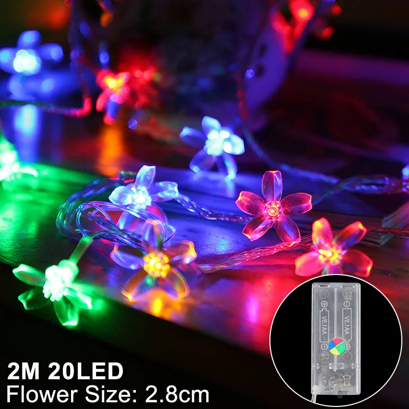 Snowflake LED Light Christmas Decoration — Hanging Garland