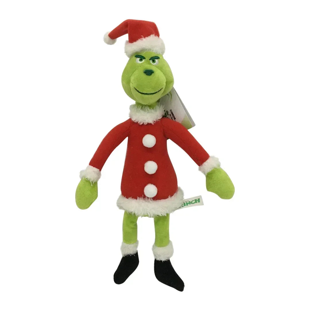 HOT 2026 New Christmas Grinch Plush Toy Green Haired Monster Children's Christmas Cartoon Gift Doll