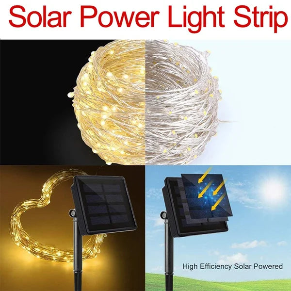 LED Solar Light Outdoor Garden Fairy String Light Led 6m/12m/23m/33m
