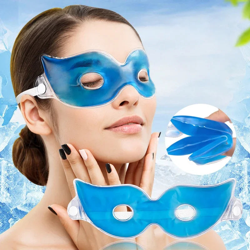 Cooling Ice Eye Mask Fatigue Relief Remove Dark Circles Cold Eye Mask Sleep Mask Cooling Eyes Care Relaxing Gel Eye Pad