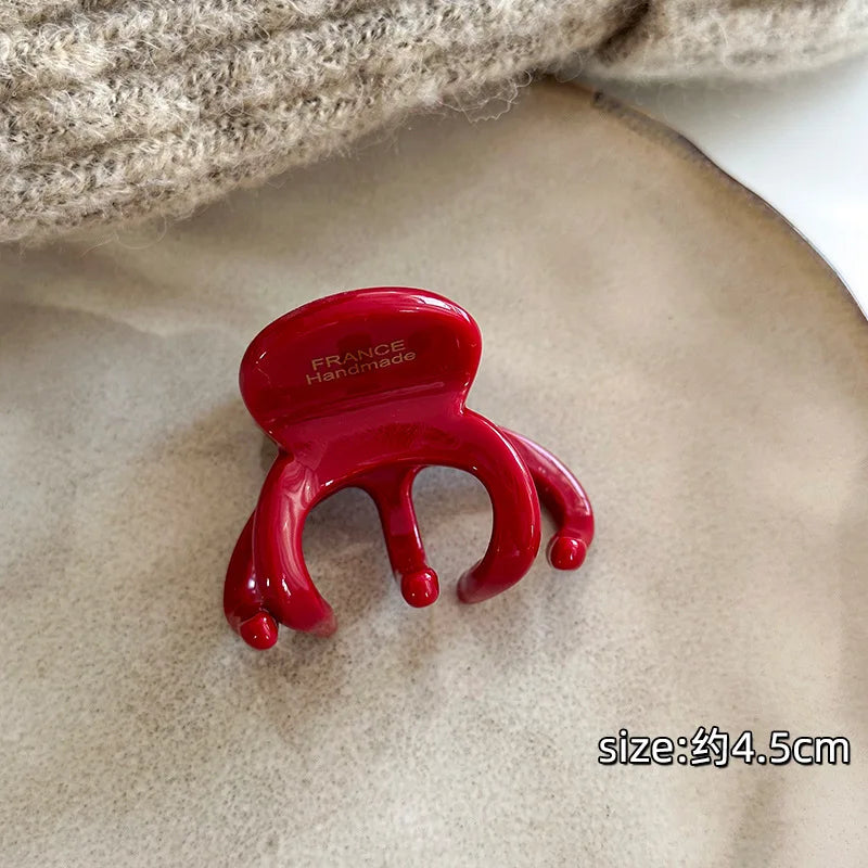 Fashion French Hair Claw Clips Women Elegant Retro Crab Shark Clip Acetate High Ponytail Holders for Girls Hair Accessories