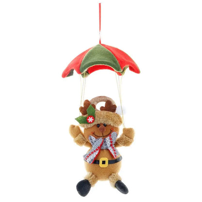 Parachute Christmas Doll — Santa Claus, Snowman, or Fawn Design