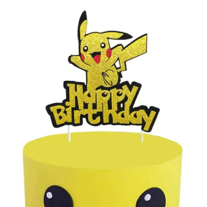Topper Pokemon Cake Birthday Pokemon Decoration Cake Topper Pikachu Cupcake Topper Baby Shower Baking DIY Supplies Party Favors