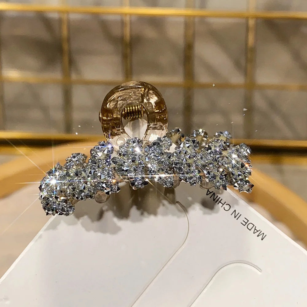 Glitter Shiny Small Grab Clip Women Girl Hair Side Clip Forehead Bang Princess Small Hair Claw Clamp Hair Clip Styling Headdress
