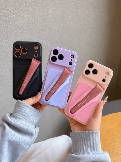 Silicone Lipstick Phone Holder