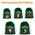Christmas Velvet Bags Advent Calendar Xmas Gift Bags 9x12 15x20cm Drawstring Pouch Xmas Candy Jewelry Packaging Bags