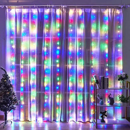 LED Curtain Light — USB Christmas String Lights