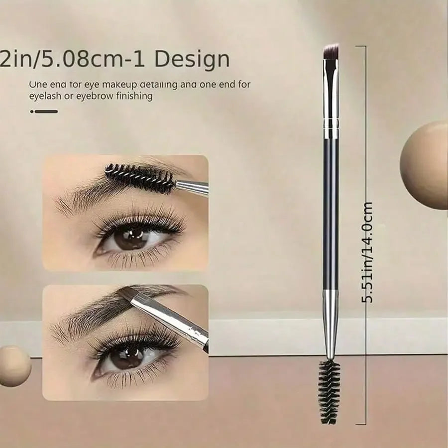 Eyebrow Brush,11-In-1 Eyelash Grooming Kit, Includes Eyelash Curler With Comb Separator, Eyelash Wand,  4 Silicone Refill Pads