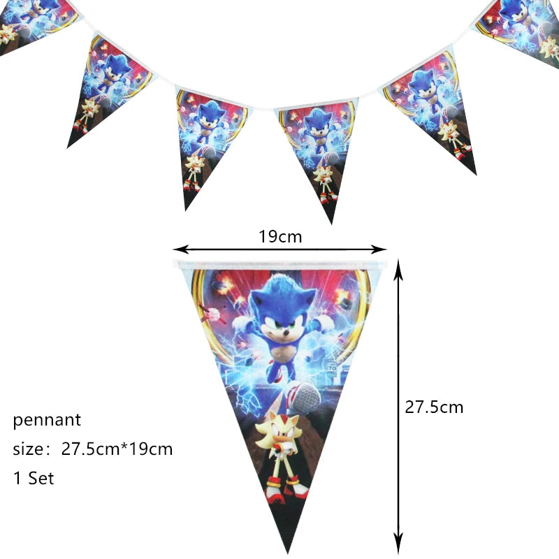 Cartoon Anime Birthday Party Decoration Customizable Birthday Set New Combination Latex Balloon Event Supplies Banner Backdrop