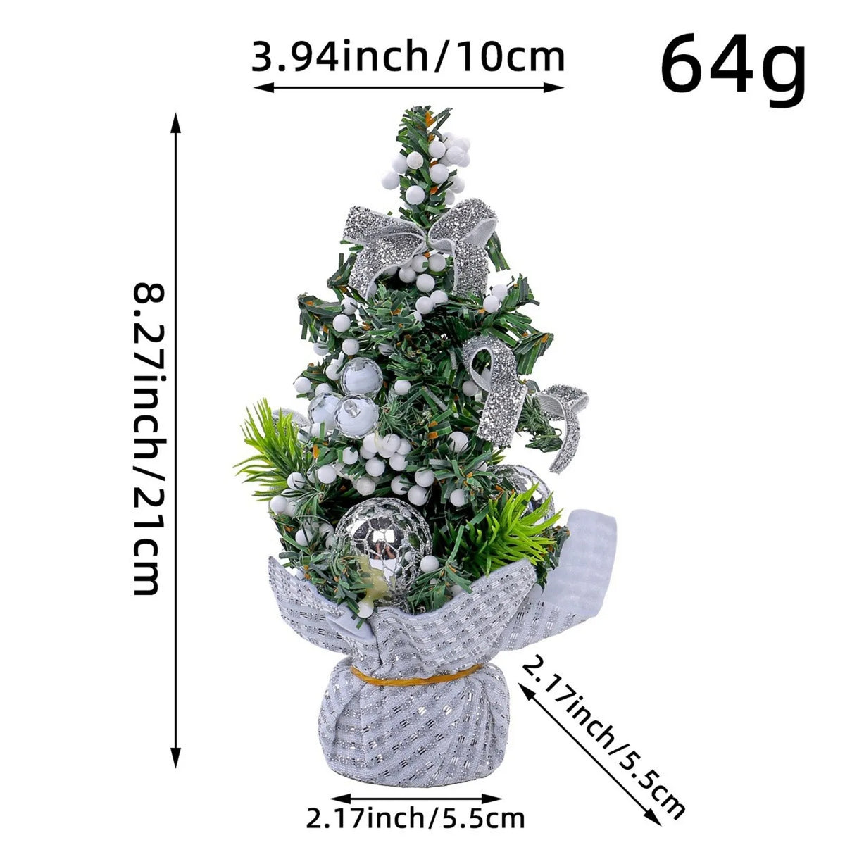 Artificial Tabletop Mini Christmas Tree Tabletop Decorations Festival Winter Holiday Miniature Decor for Christmas Décor 30cm