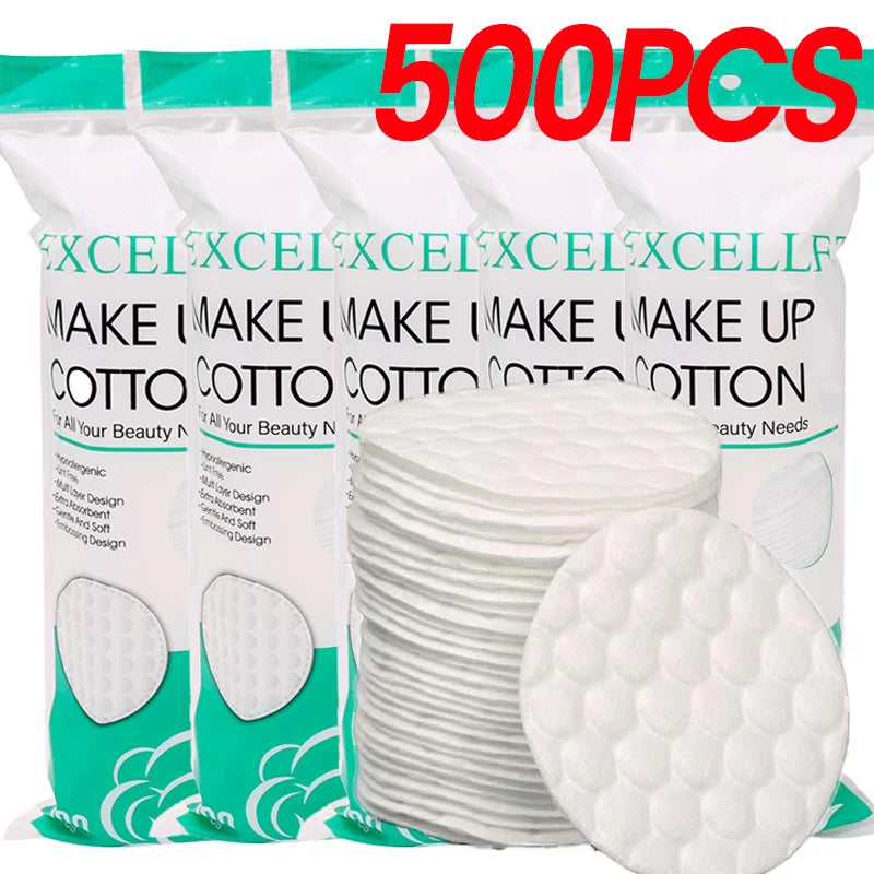 Disposable Soft Circular Makeup Remover Pads Doubles Sided