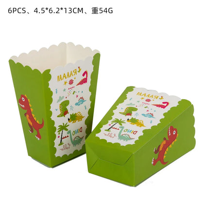 Dinosaur Theme Birthday Decoration Tableware Cup Plate Napkin Backdrop Balloons Banner Paper Bag Kids Gifts Party Decor Supplies