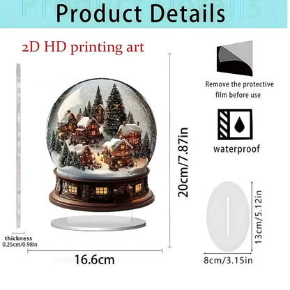 Santa Claus Tabletop Decoration With Base 2D