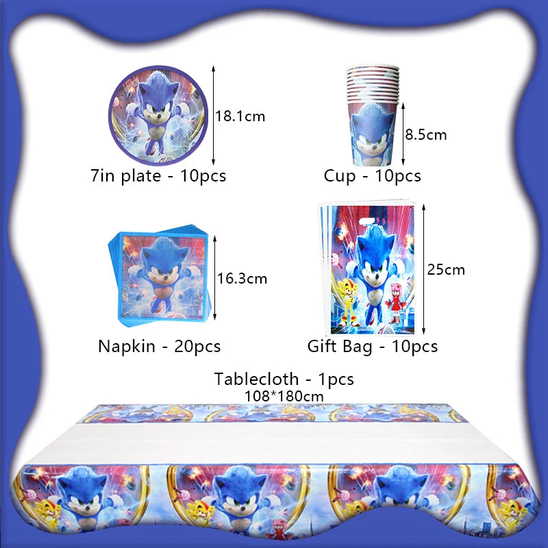Cartoon Anime Birthday Party Decoration Customizable Birthday Set New Combination Latex Balloon Event Supplies Banner Backdrop