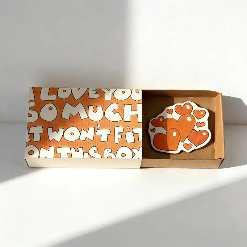 New 1Pcs Romantic "I Love You" Message Gift Handmade Love Box Card For Valentine's Day Anniversary Wedding Surprise For Her/Him