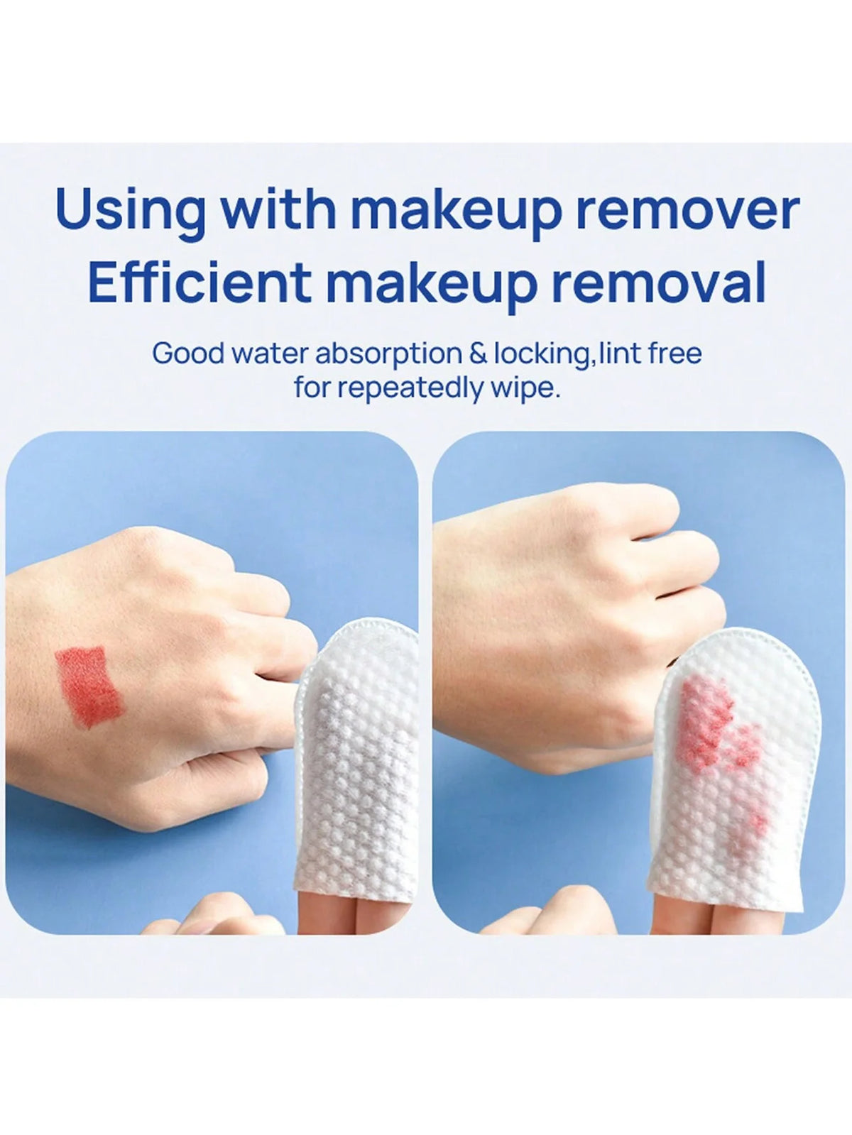 30Pcs/50Pcs/100Pcs Disposable Finger-Glove Type Makeup Remover Cotton Pads