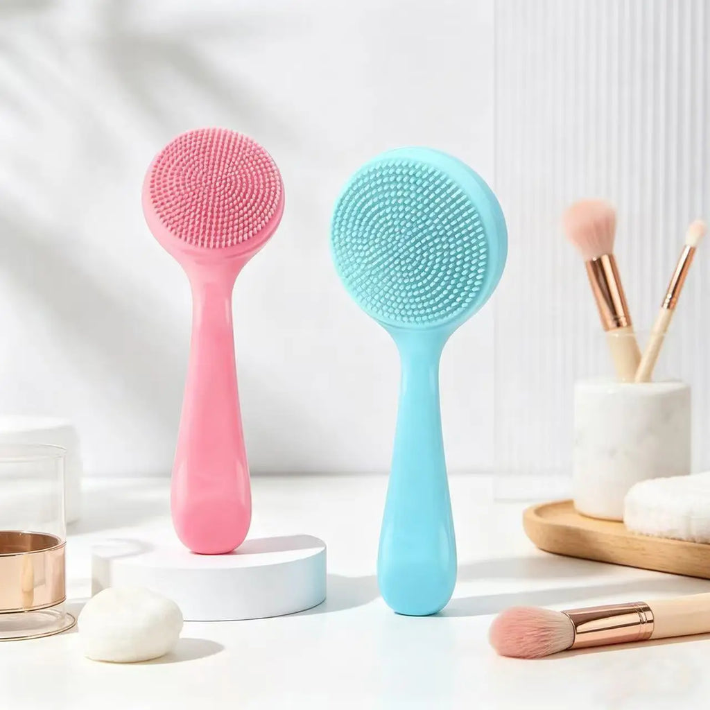 1pc Soft Silicone Facial Brush, Manual Cleansing Brush, Gentle Exfoliation, Deep Cleansing of Pores.
