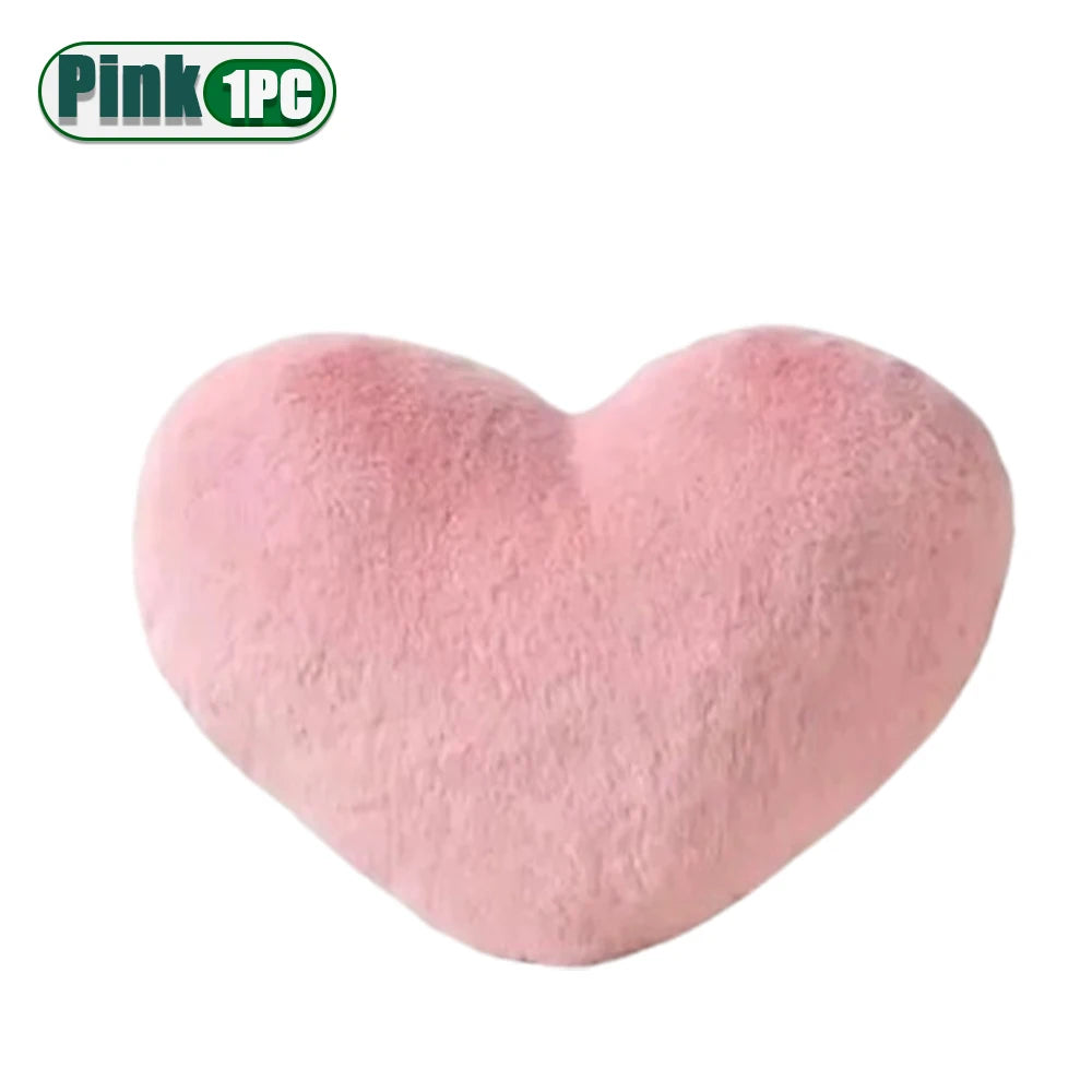 Heart Shaped Cushion 30x40cm Soft Pink Pillow Perfect Gift for Valentines Day Anniversary Adds Sweet Comfort and Back Support