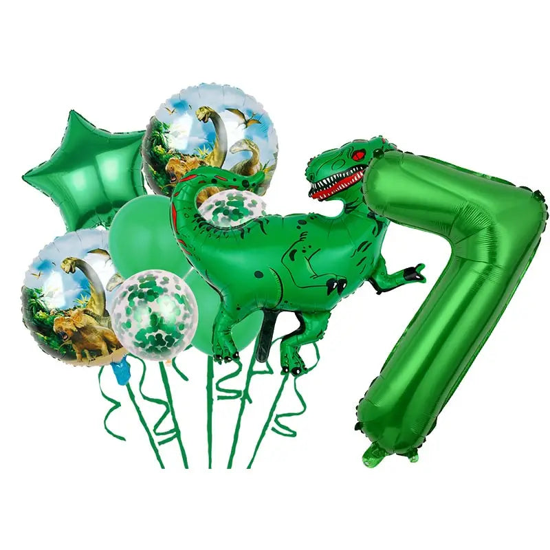 Dinosaur Theme Birthday Decoration Tableware Cup Plate Napkin Backdrop Balloons Banner Paper Bag Kids Gifts Party Decor Supplies