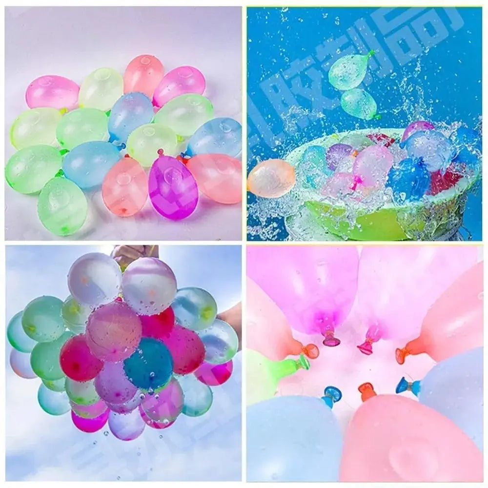 Portable Air Water Bomb Balloon Pump With Balloons For Kids Party Outdoor Toy Balloons (Pump and Balloons Random Color