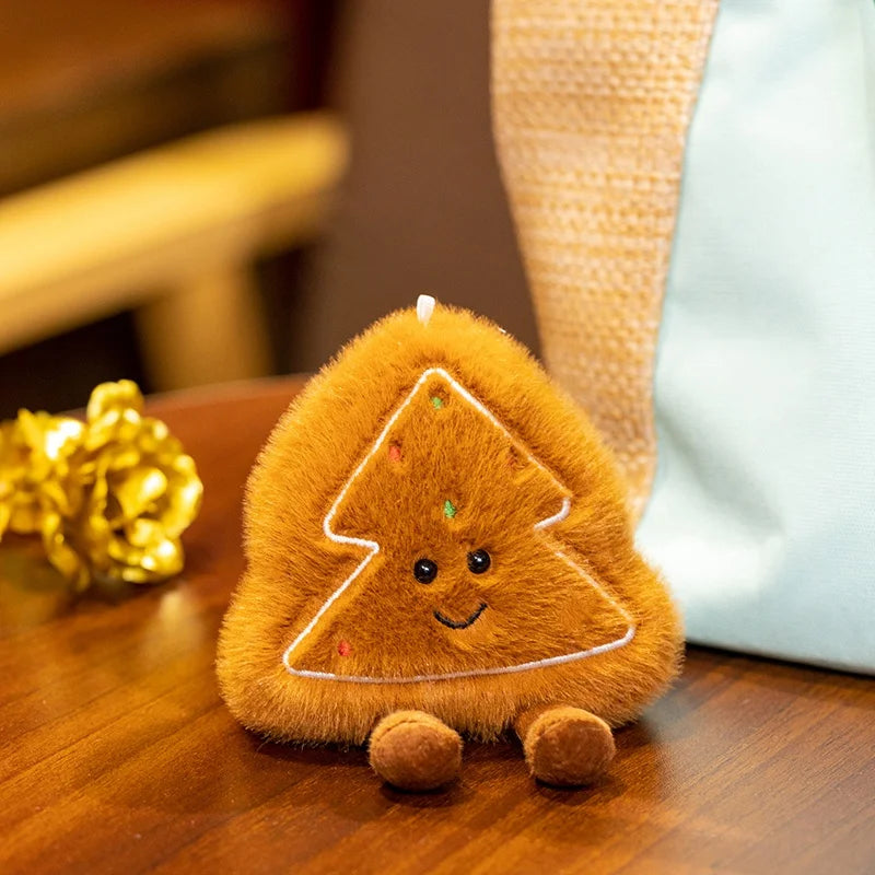 Exquisite Christmas Decoration Plush Toys Christmas Tree wreath Gingerbread Man Soft Plush Filling Party Decoration Gifts